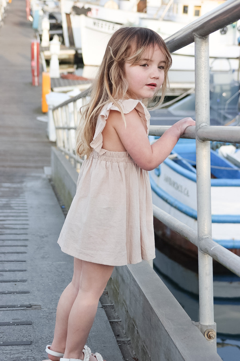 Oat Ruffle Dress